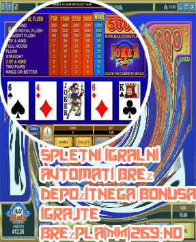 Poker avtomati Brezplačne igre bonusi