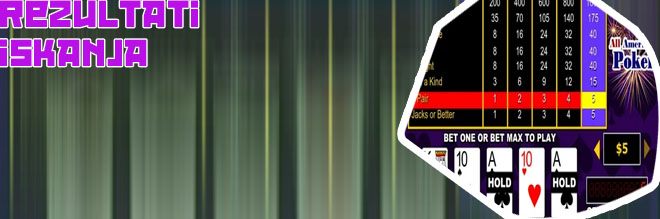 Video poker z nizkimi vložki